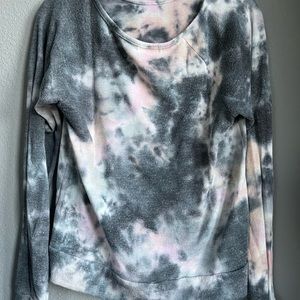 LUCCA Women’s Tie-Dye Pajama Top (Medium)